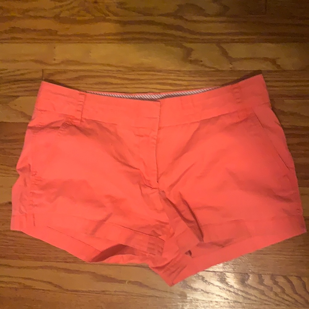 J crew bright pinkish orange 100% cotton chino